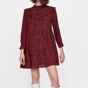 Zara Black and Red Dress